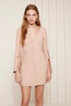 The Fifth The Fifth Jeanne Long Sleeve Dress Dusty Quartzm