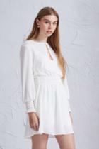 The Fifth The Fifth Chase That Feeling Long Sleeve Dress Ivory