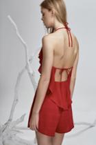 Finders Keepers Willow Playsuit Cherry