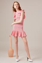 C/meo Collective C/meo Collective Best Love Mini Dress Melon Checkxxs, Xs,s,m,l,xl