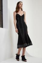 C/meo Collective Right Now Midi Dress Black W White