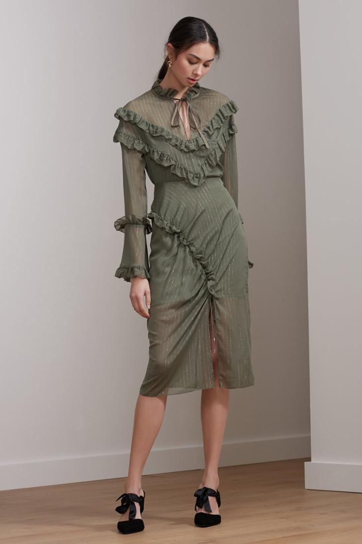 Keepsake Keepsake Paperthin Skirt Sage
