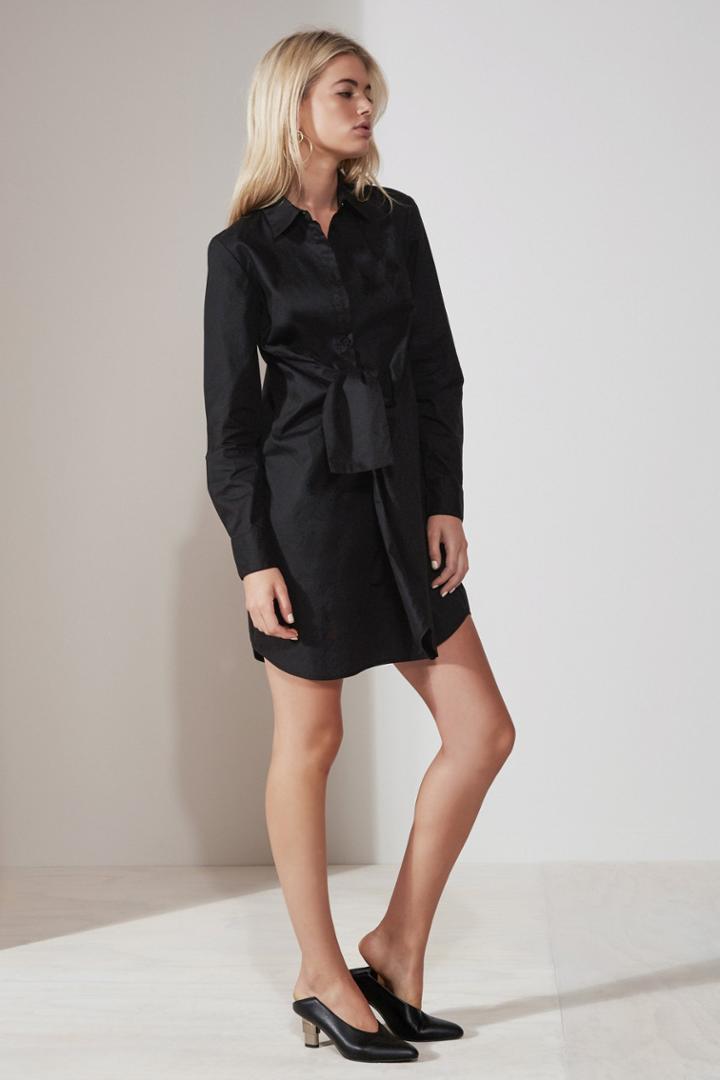 The Fifth Paper Planes Shirt Dress Black
