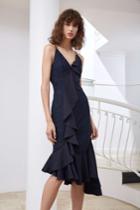 C/meo Collective Phase Midi Dress Navy