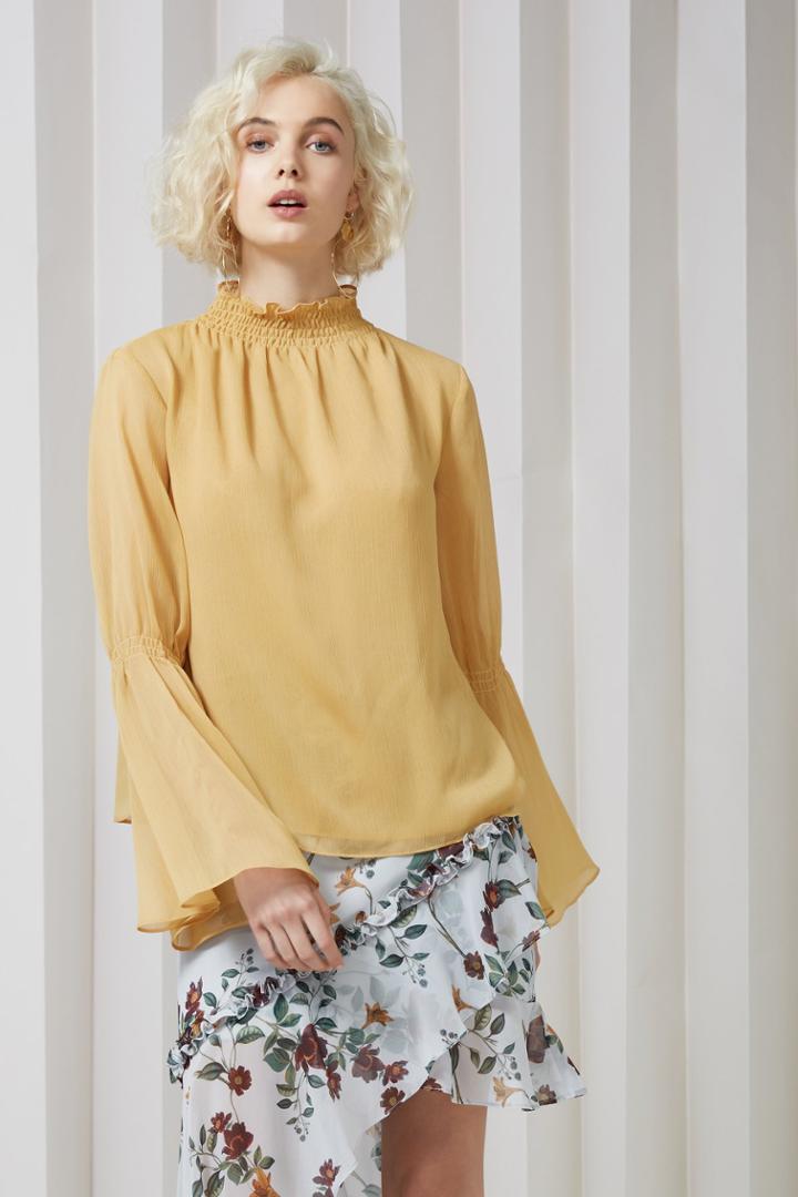 Keepsake Elevate Long Sleeve Top Mustard