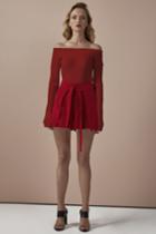C/meo Collective C/meo Collective Life Is Real Long Sleeve Knit Crop Salsa