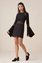 Finders Keepers Solar Mini Dress Blackxxs, Xs,s,m