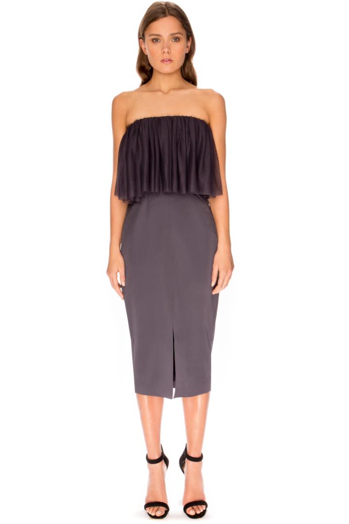 Keepsake White Lies Dress Charcoal