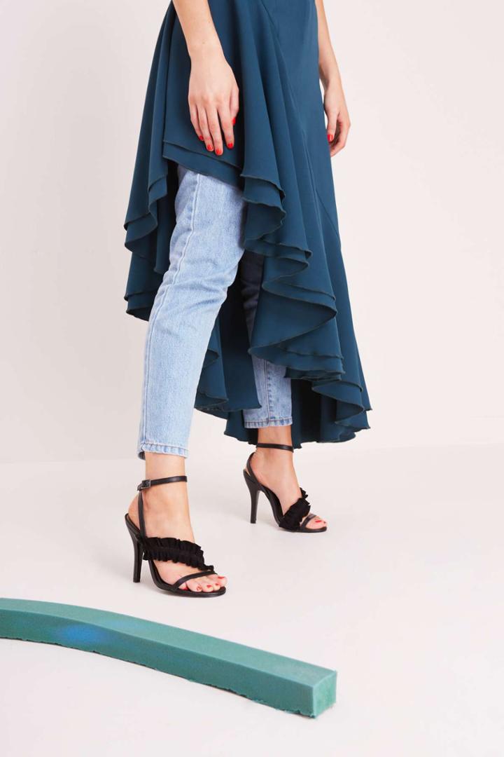 Jaggar Jaggar Frill Heel Black35,41,38