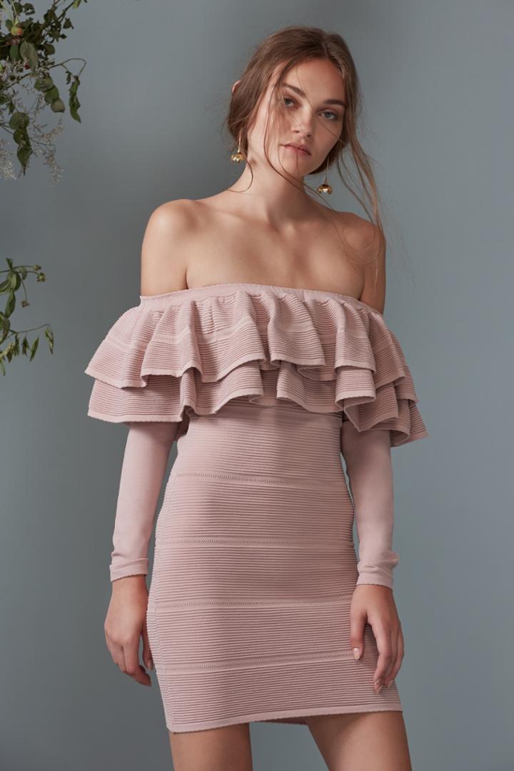 Keepsake Keepsake Over Time Knit Dress Blushxs,s,m,l