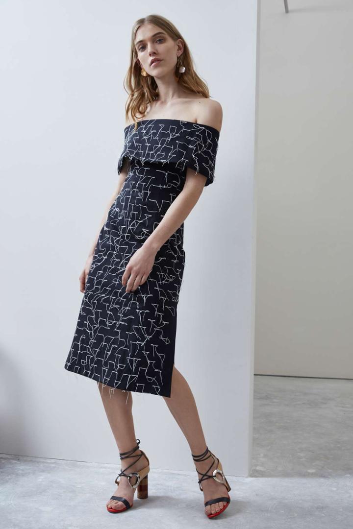 C/meo Collective C/meo Collective Phase Out Midi Dress Black