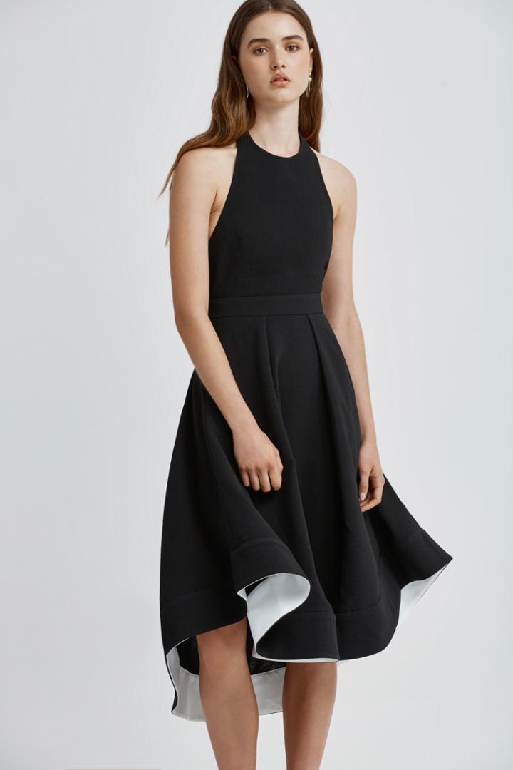 C/meo Collective Fire Heart Dress Black