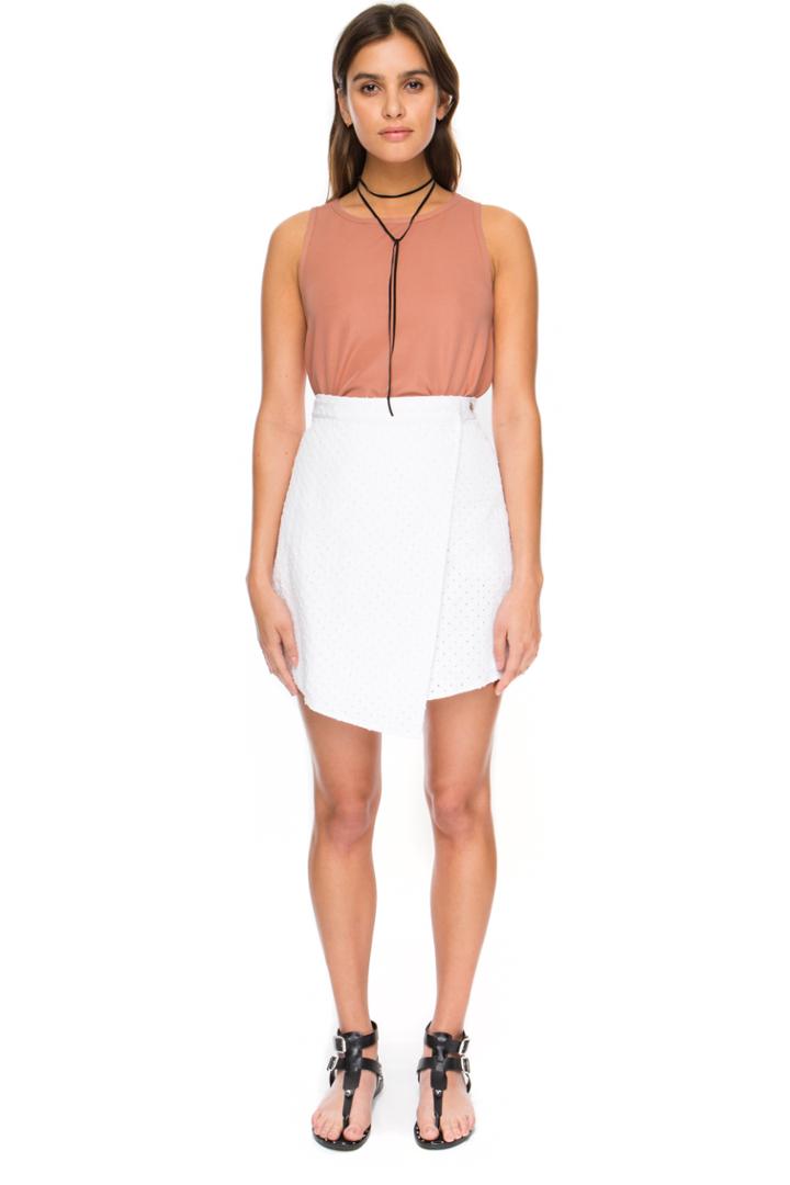 The Fifth The Arrivals Skirt White