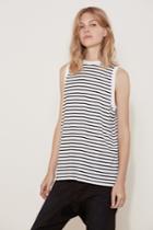 The Fifth Shine By Tank Black And White Stripe