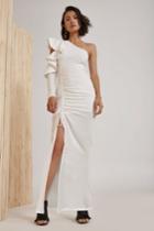 C/meo Collective White Noise Full Length Dress Ivory