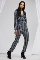 Finders Keepers Ira Jumpsuit Navy Stripe