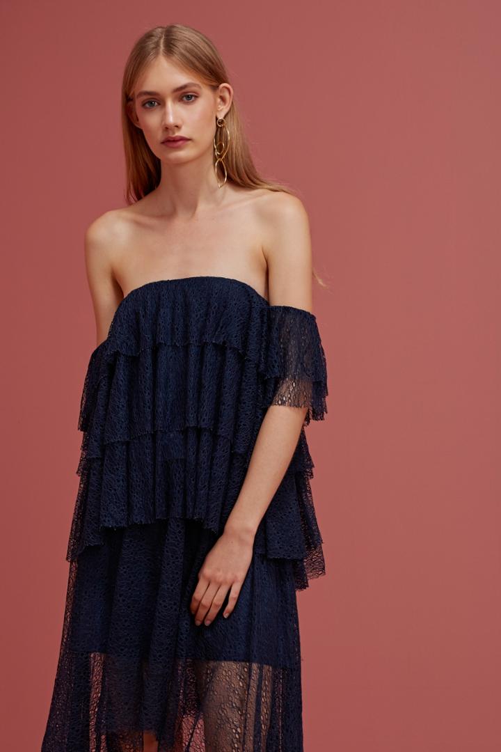 Keepsake Keepsake Wide Awake Top Navy