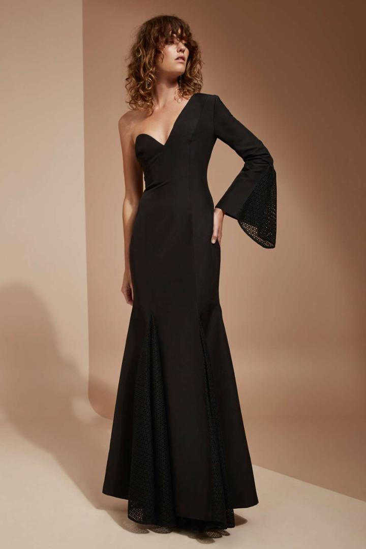 C/meo Collective C/meo Collective Aspire Long Sleeve Full Length Dress Black
