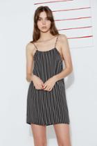 The Fifth Ophelia Stripe Dress Black W Ivoryxxs, Xs,s,m,l