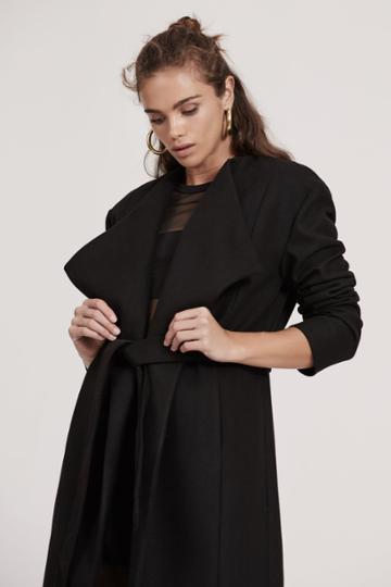 Finders Keepers Pyramids Coat Black