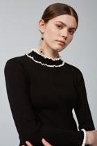 Keepsake A Knit By Any Other Name Long Sleeve Top Black