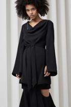 C/meo Collective Interrupt Long Sleeve Dress Black