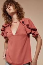 C/meo Collective C/meo Collective Gossamer Short Sleeve Top Rosewood