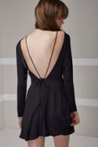 The Fifth The Fifth Crystal Nights Long Sleeve Dress Black