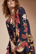 C/meo Collective Gossamer Long Sleeve Top Navy Botanic