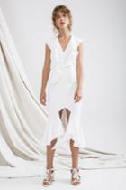 C/meo Collective Covet Midi Dress Ivory