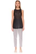Finders Keepers Dissolve Knit Short Sleeve Navy Stripe