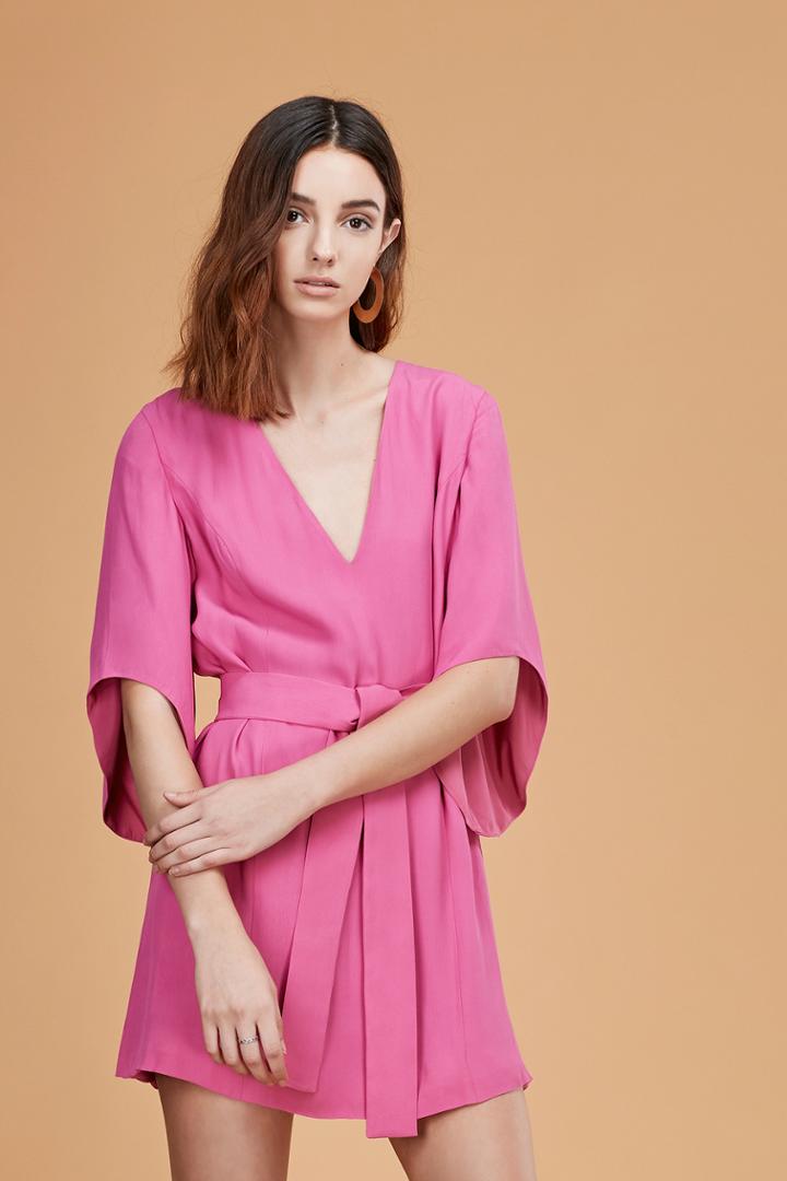 C/meo Collective Never Be Dress Fuschia
