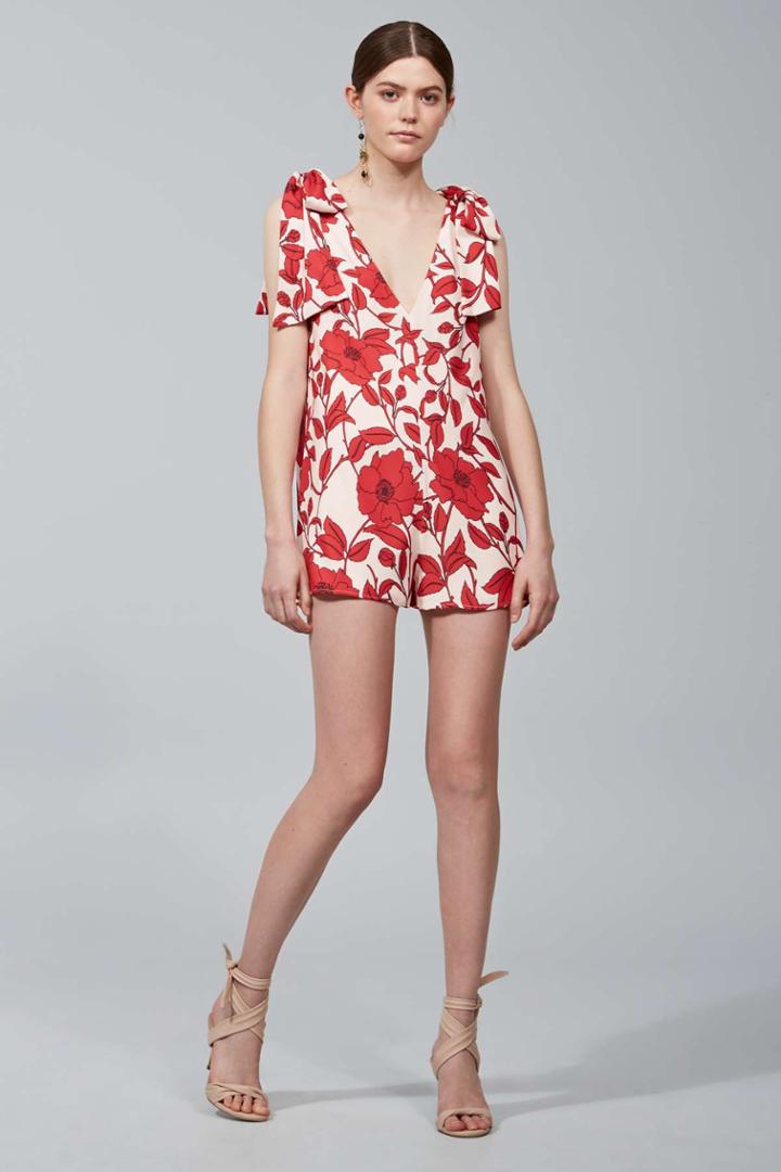 Keepsake Keepsake All Tied Up Romper Light Floral Print