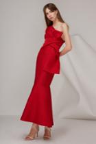 Bnkr Retrograde Gown Scarlet Red