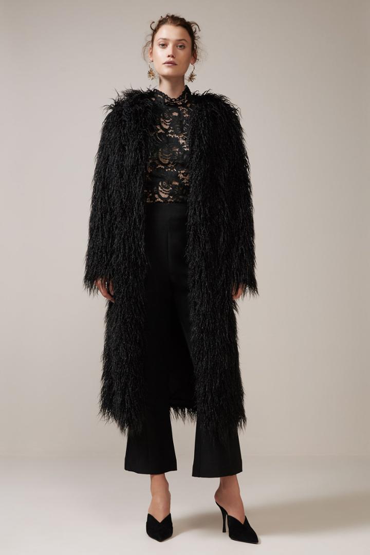 Keepsake Aurora Longline Coat Black