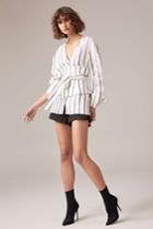 C/meo Collective C/meo Collective Diffuse Shirt Ivory Stripexxs, Xs,s,m,l,xl