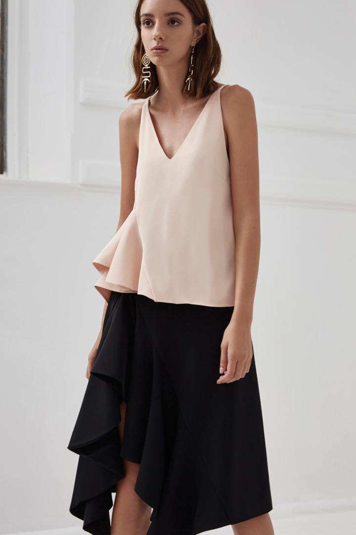 C/meo Collective Spelt Out Skirt Black