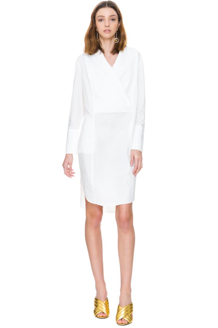 C/meo Collective Make You Stay Long Sleeve Shirt Dress Ivory