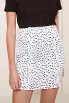 The Fifth Atlanta Polka Dot Skirt White W Blackxxs, Xs,s,m,l