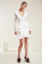 C/meo Collective C/meo Collective Ember Long Sleeve Dress Ivory