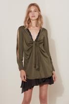The Fifth Changing Course Long Sleeve Top Deep Khaki