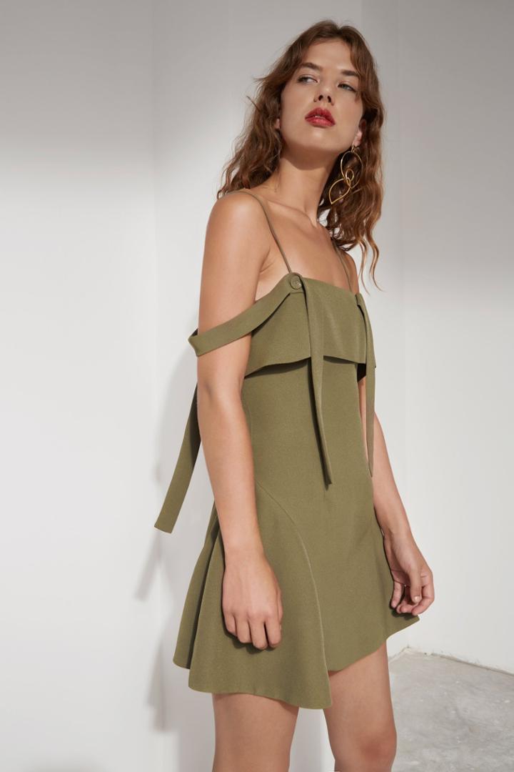 C/meo Collective Vision Dress Khaki