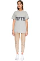 The Fifth The Wild One T-shirt Grey Marle/ Navy Print
