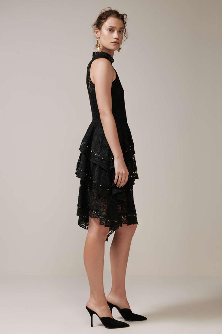 Keepsake Keepsake Star Crossed Lace Dress Black