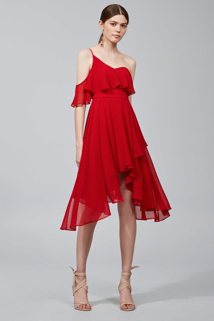 Keepsake Downtown Dress Red