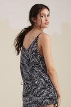 The Fifth Party Next Door Top Painted Polka Dot Print
