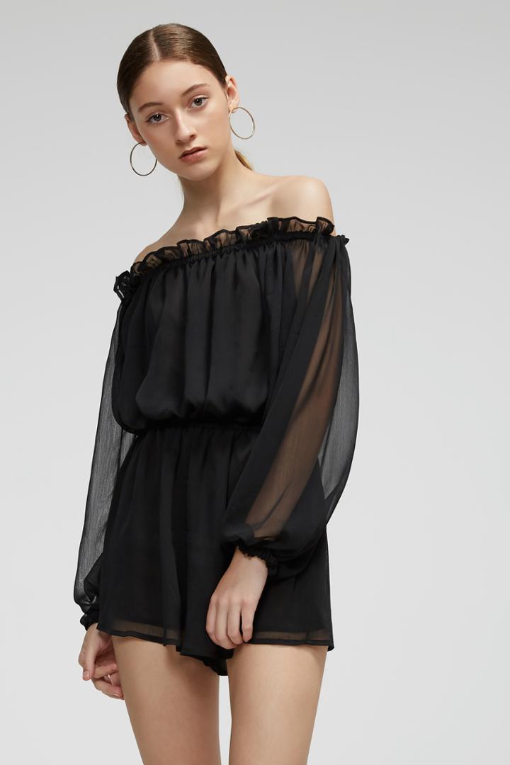Finders Keepers Mateo Playsuit Black