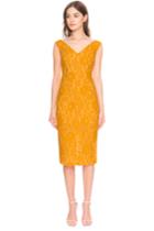 Keepsake Every Way Lace Dress Mustard