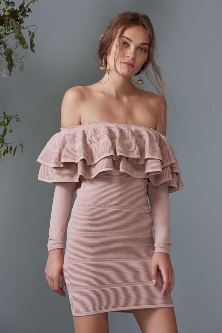 Keepsake Over Time Knit Dress Blushxs,s,m,l