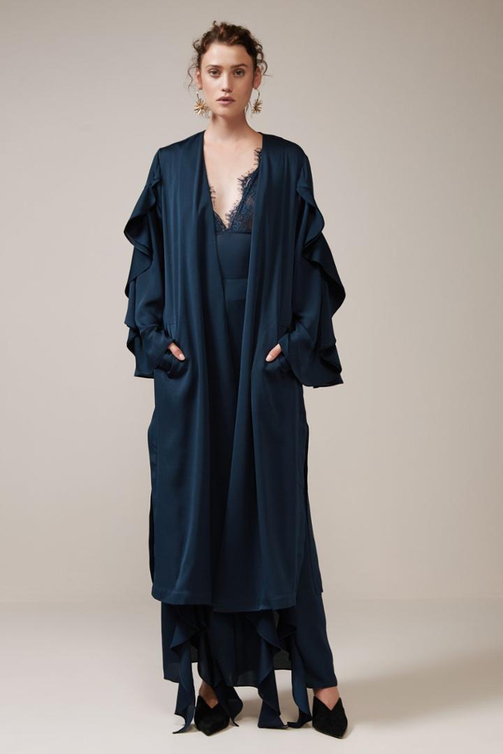 Keepsake Tear Drop Coat Navy